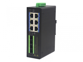管理型百兆 2光6電工業(yè)POE交換機(jī) 管理型百兆 2光6電工業(yè)POE交換機(jī)