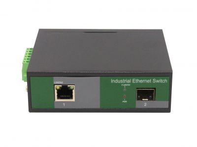 鋼合金工業(yè)級千兆1光1電SFP工業(yè)級交換機(jī)